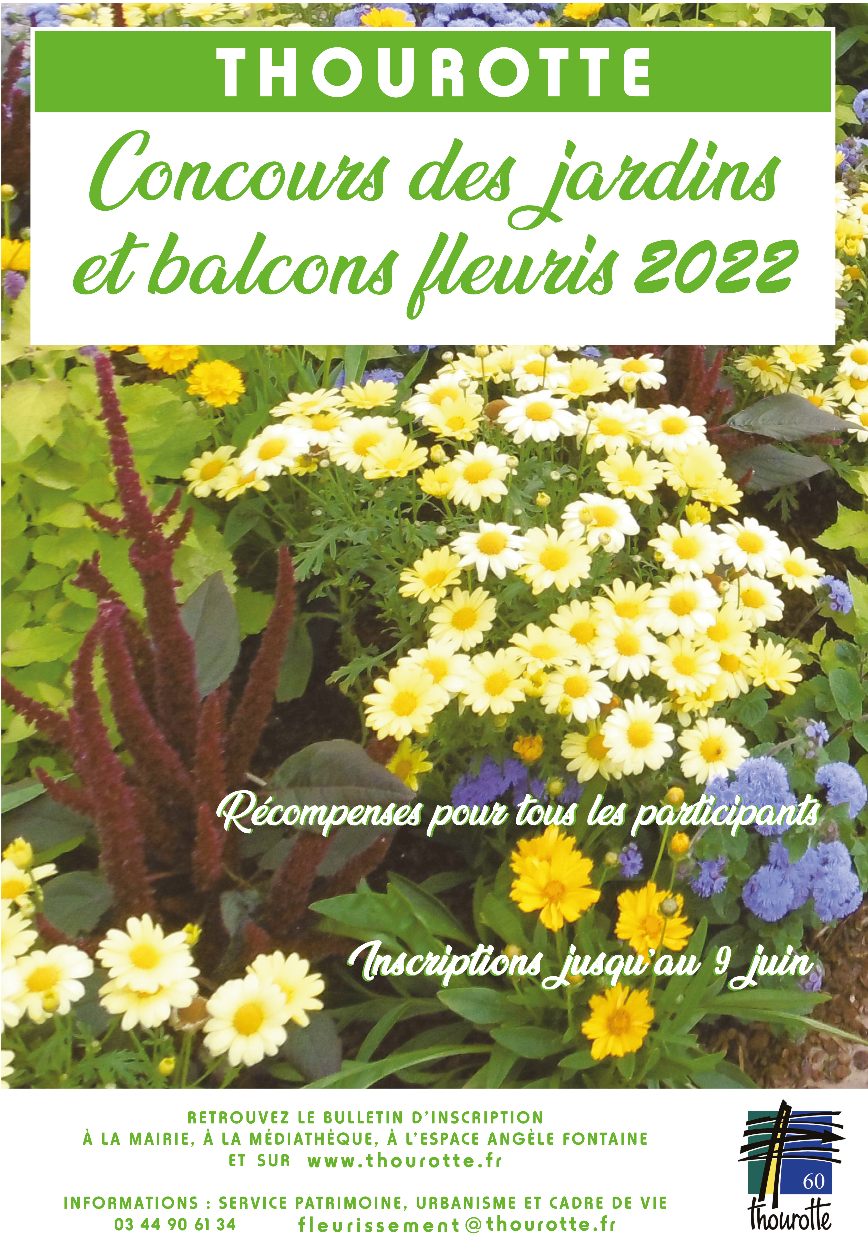 Affiche jardins fleuris